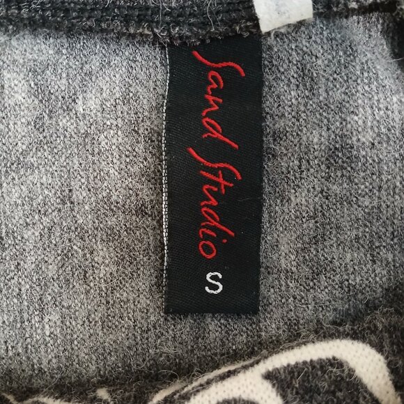 SAND STUDIO SWEATER DRESS, WOMENS, LONG SLEEVE, COWL NECK, FLORAL, SIZE SMALL - Picture 5 of 12